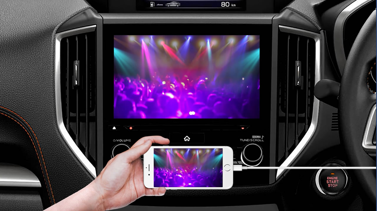 Youtubeやカーナビアプリが純正ナビで見れるiphoneミラーリングキット
